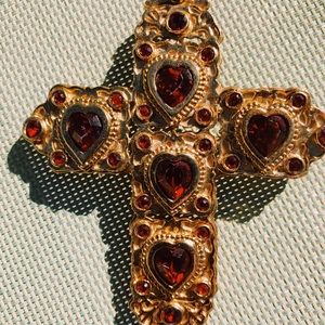 Vintage Butler & Wilson Classic Goth Cross Brooch